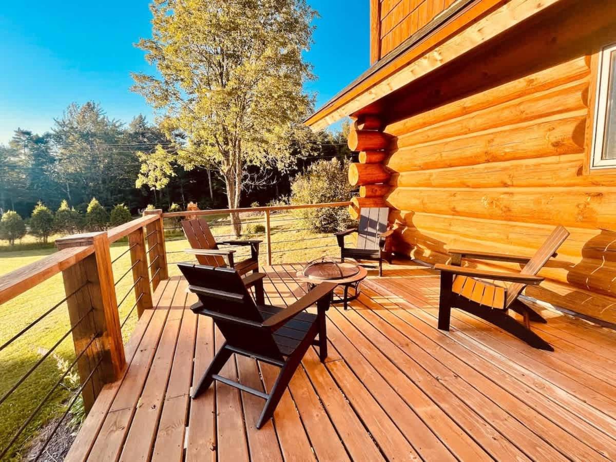 Stunning Log Cabin Getaway At The Hannu Haus Ironwood Bagian luar foto